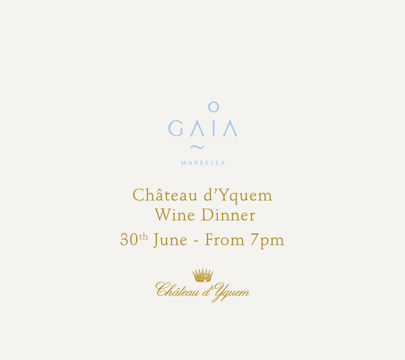 Cena de Maridaje con Vinos Château d'Yquem